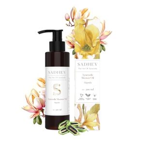 Sadhev Ayurvedic Shower Oil With Goodness Of Magnolia For Hydration And Moistrization