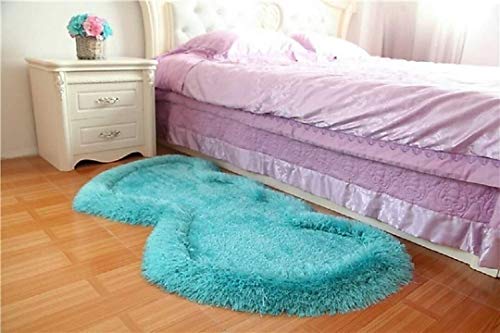 ROYAL TREND Polyester Heart Dil Design A Bedside Mat Rugs Welcome Door Mats for Home Living Room
