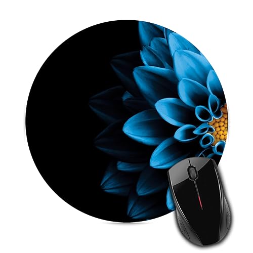 AG BRAND Flower Theme Anti Slip Rubber Base Round Mouse Pad Desktops Computer PC and Laptop for
