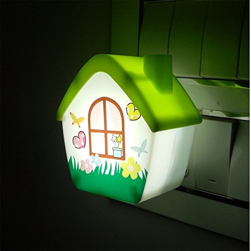 Lilone Atnep Colorful Attraction Creative Bright LED Energy Saving House Pattern Night Lamp for Kids