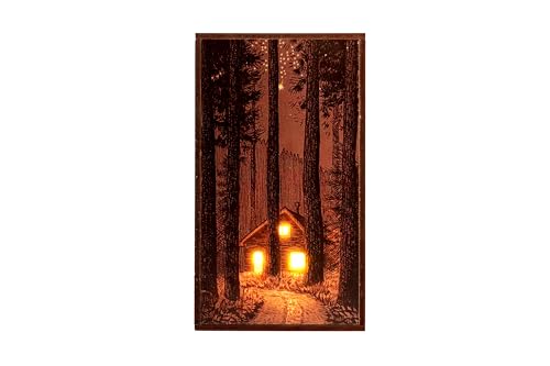 Arkit Wall Decoration Light with Painting Picture Frame Wooden Light Frame For Home Diwali