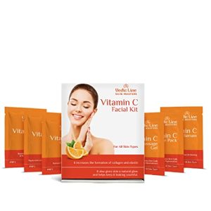 Vedicline Vitamin C Facial Kit with Aloe Vera, Turmeric And Niacinamide for Glowing Skin, 50ml