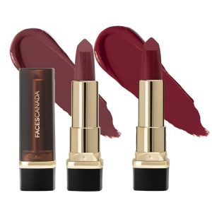 FACES CANADA Festive Hues - Comfy Matte Creme Lipstick Pack of 2 - Oh So Serious & Over And Out
