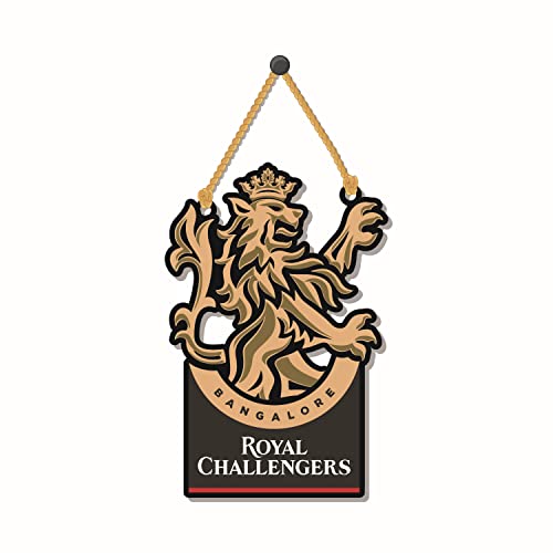 Bhai Please Royal Challengers RCB Wooden Wall Decor | Hanging | Wall Art | Wooden Hanger for Living