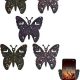DSNS Mobile Stand Wall Mounted Butterfly Mobile Holder Phone Stand for Charging Plastic Wall Mount 5