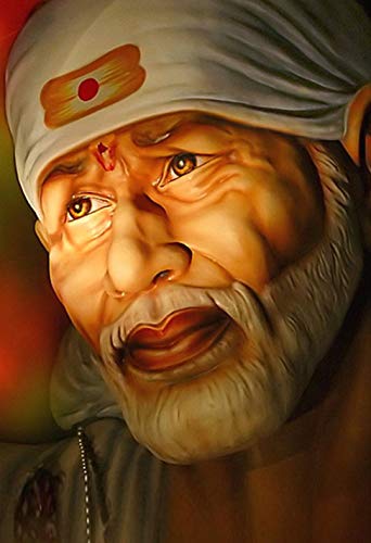 wallpics®Shirdi Saibaba Wallpapers Glossy Photo Paper Poster For Living Room,Bedroom,Office,Kids