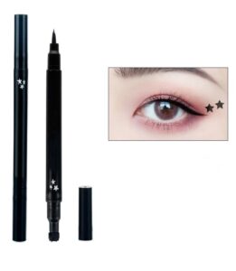 Ghelonadi Eyeliner Stamps Star Stamp Eyeliner Liquid Pen, Double-side Long-lasting Waterproof