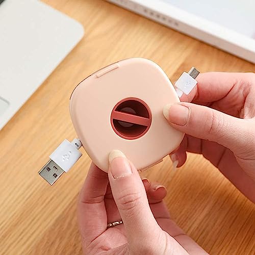Desi Rang Rotatable Portable Cable Winder Case Box for Mobile USB Data Charging Cable Earphone