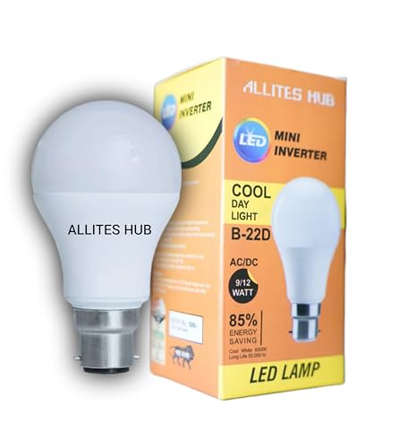 ALLITES HUB 12W Rechargable Inverter Bulb 3Hrs Bulb Emergency Light