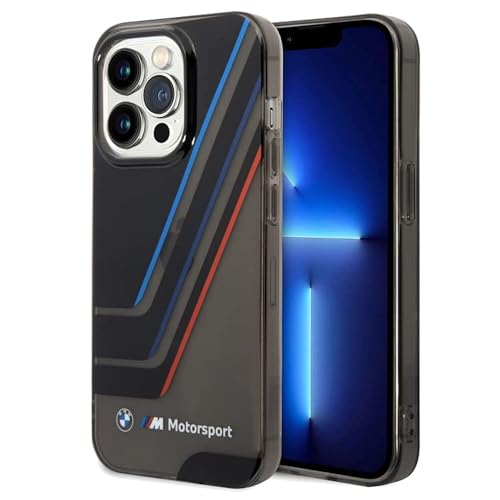 CG MOBILE BMW iPhone 14 Pro Case [Official Licensed] Motorsport Collection |Printed Tricolor Stripes