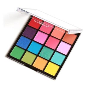 Rsentera BEAUTY Brights Edition Mini Eyeshadow Palette - 16 Shimmer and Matte Shades