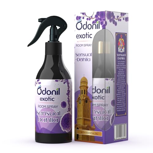 Odonil Exotic Room Spray - Sensual Dahlia (200 ml) |100% Water-Based | Alcohol-Free Fragrance |