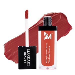 MAXKART BEAUTY Liquid Lipstick - Love A Lot Matte Finish - Non Drying,Transferproof,Waterproof -