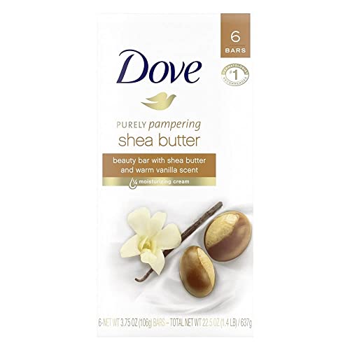 Dove Beauty Bar Gentle Skin Cleanser Moisturizing for Gentle Soft Skin Care Shea Butter More