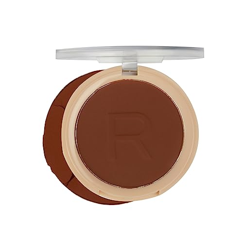 Makeup Revolution Reloaded Pressed Powder Dark for Excess Oil Control Matte & Flawless Look-6 g