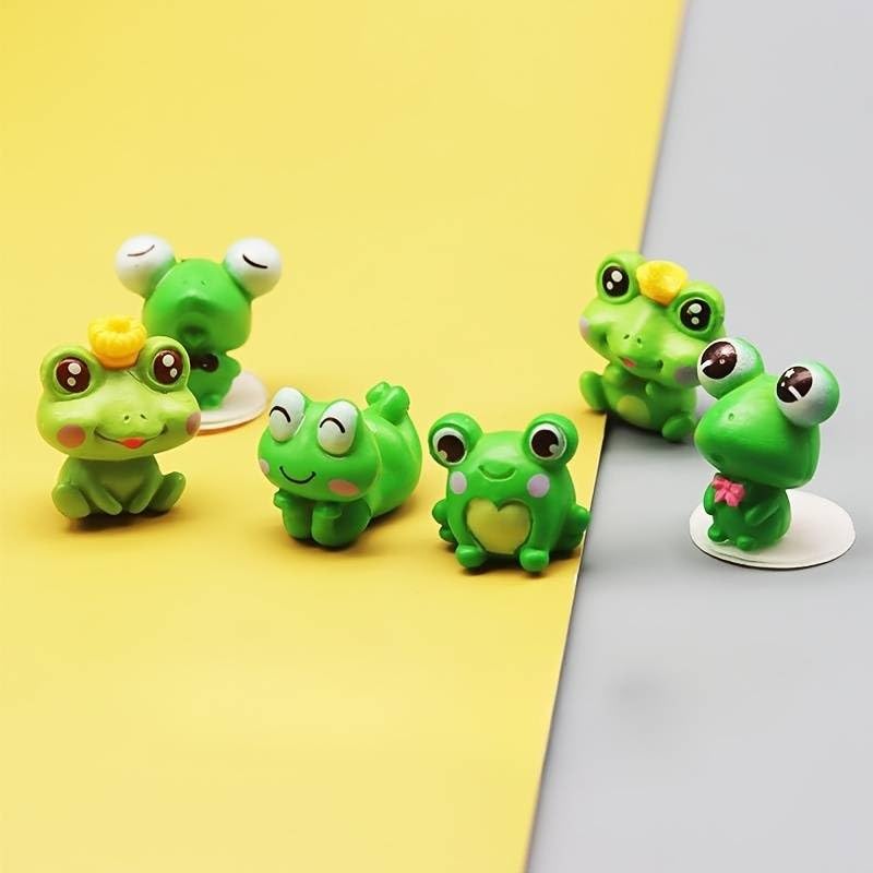 SATYAM KRAFT 1 Set Resin Frog Miniature Figurines for Unique Gift, Home, Bedroom, Living Room,