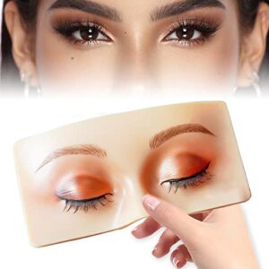 HANNEA® Dummy Eye for Makeup Practice Face Board Skin Realistic 3D Makeup Practice Skin for Eyebrow,