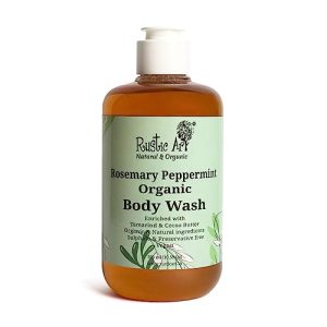 Rustic Art Organic Body Wash (Rosemary Peppermint, 300ml)
