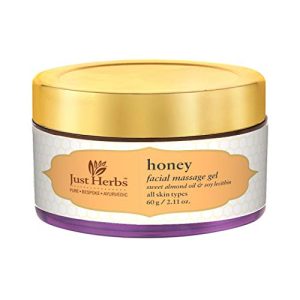 Just Herbs Honey Face Massage Moisturising Gel For Glowing & Nourishing Skin - Paraben Free Cream