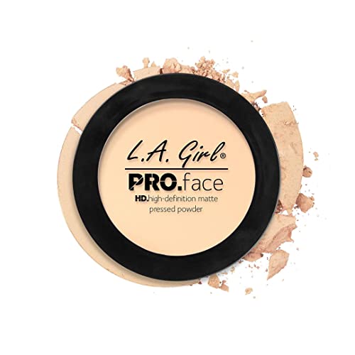 L.A GIRL HD PRO Face Pressed Powder Fair 8 Hr Long Stay, Smooth Intense Color, Long Wearing Oil