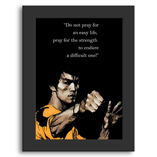 DmcreativityCraft Bruce Lee Motivational Quotes Wall Frames Inspirational Posters for Room