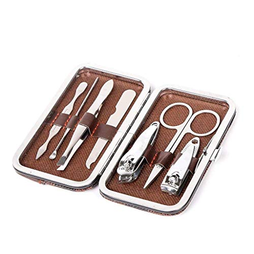 AQITY Manicure Set Nail Clippers, Stainless Steel Nail Scissors Grooming Kit with Peeling Knife,