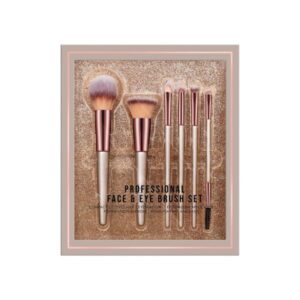 JUPREV Synthetic Bristle, Professional Face and Eye Makeup Brushes, | For Cream, Liquid and Powder