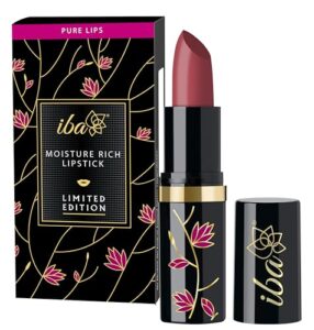 Iba Moisture Rich Lipstick Limited Edition E02 Sunday Brunch, 4 g | Highly Pigmented and Long