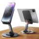 GROX Premium Stand Portable Desktop Phone Stand 360° Rotatable and Foldable Cell Phone Holder Metal