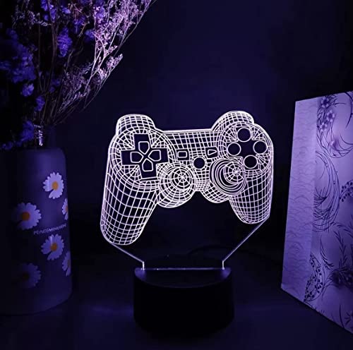 royalkart 3D Xbox Gamepad Night Table Bedside LED Lamp for Kids Bedroom|Cool Stuff for Game