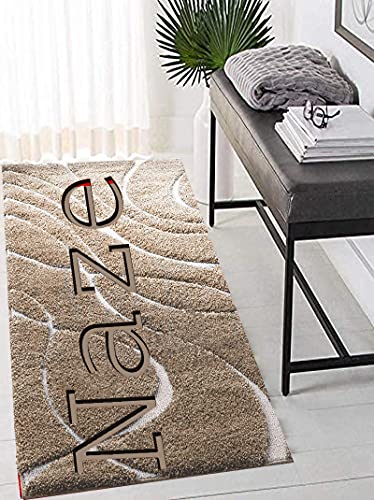 Naze Micro Fiber Fluffy Carpet, Runner for Diining Room Bedroom, Guest Room ETCv .Color-Mouse H/L