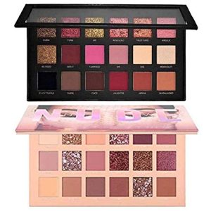 SKINPLUS Nude and Rose Gold Eyeshadow Palette Combo, Shimmery Finish