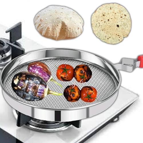 ANSHEZ Phulka Grill for Gas Stove | Grill Jali for Kitchen Cooking | Gas Grill Jali for Papad,