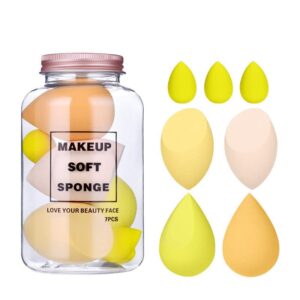 Makeup Sponge Set Beauty Blender with Egg Case, Soft Sponge For Liquid Foundation, Creams, and
