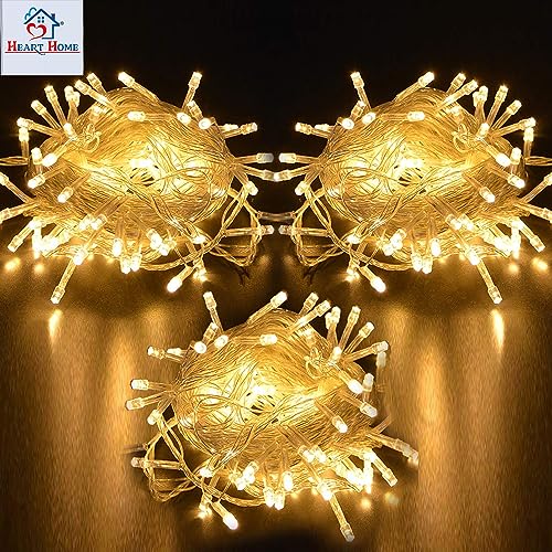 Heart Home LED String Lights | Diwali Rice Lights | Christmas Home Decoration Lights | Serial Bulbs