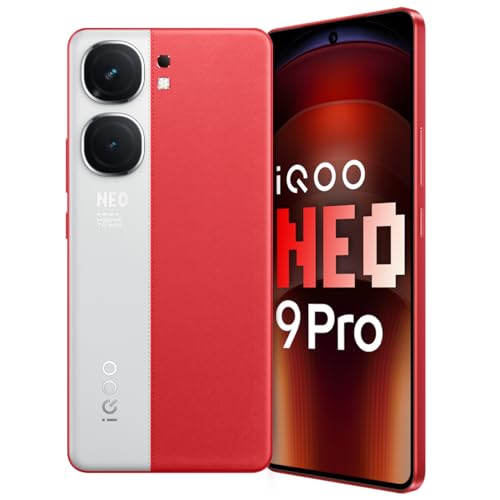iQOO Neo9 Pro 5G (Fiery Red, 8GB RAM, 128GB Storage) | Snapdragon 8 Gen 2 processor | Supercomputing Chip Q1 | Flagship level Sony IMX920 camera