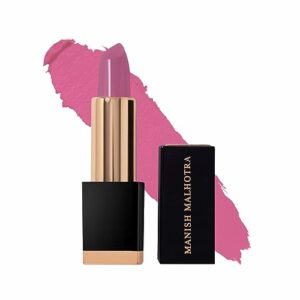 MyGlamm Manish Malhotra Soft Matte Lipstick - Candy Crush - 4gm | Rose Pink Shade | Long Lasting, Moisturizing & Hydrating Lipstick | Full Coverage | Enriched with Tropical Oil| Exclusively by MyGlamm