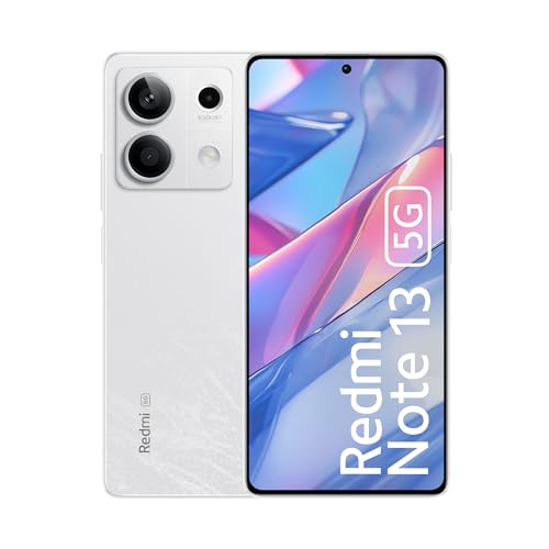 Redmi Note 13 5G (Arctic White, 6GB RAM, 128GB Storage) | 5G Ready | 120Hz Bezel-less AMOLED | 7.mm Slimmest Note Ever | 108MP Pro-grade Camera