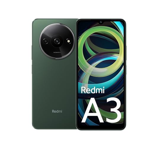 Redmi A3 (Olive Green, 3GB RAM, 64GB Storage) | Premium Halo Design | 90Hz Display | Powerful 4G G36 Processor