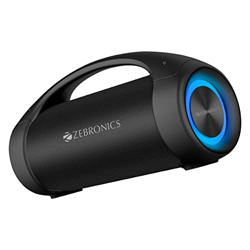 ZEBRONICS Sound Feast 400 Bluetooth v5.0 Portable Speaker with 60W Output, 11 Hours Backup, Voice Assistant, TWS, IPX5 Waterproof, Call Function, RGB Light, AUX, USB, FM Radio and Type C