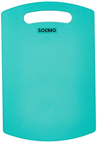 Amazon Brand - Solimo Plastic Cutting/Chopping Board - Turquoise Blue