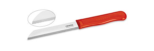 Crystal - CL010 Sleek Serrated Edge Stainless Steel Knife, Multicolour