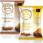 Online Quality Store Kasturi Turmeric Powder for Face + Pure Organic Sandalwood Powder |Wild Turmeric Powder, Kasturi Manjal | Chandan Powder for Face & Skin (Pack of 2, 100g Each, Total 200g Pack)