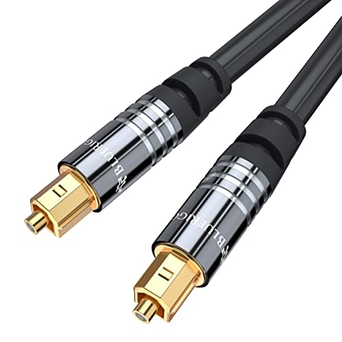 BlueRigger Premium Digital Optical Audio Toslink Cable With 24K Gold Plated Connectors, 8 Channel (7.1) Audio Support (for Home Theatre, Xbox, Playstation etc.) (15FT/ 4.5 Meter)