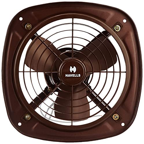 Havells Ventil Air DSP 230mm Exhaust Fan | Strong Air Suction, Rust Proof Body |Suitable for Bathroom, Kitchen, and Office| Warranty: 2 Years | (Pack of 1, Choco Brown)