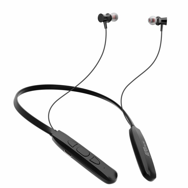 Kratos Vibez N1 Bluetooth Earphones with 13mm Drivers, Rich Music Experience, 10 Hours Playtime, Type C Fast Charging, Neckband Earphones with Voice Assistant & IPX4 Water Resistant