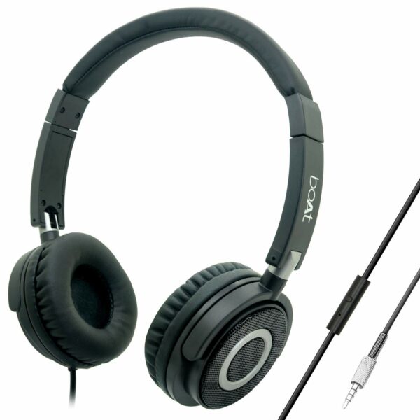 boAt BassHeads 900 On-Ear Wired Headphone with Mic