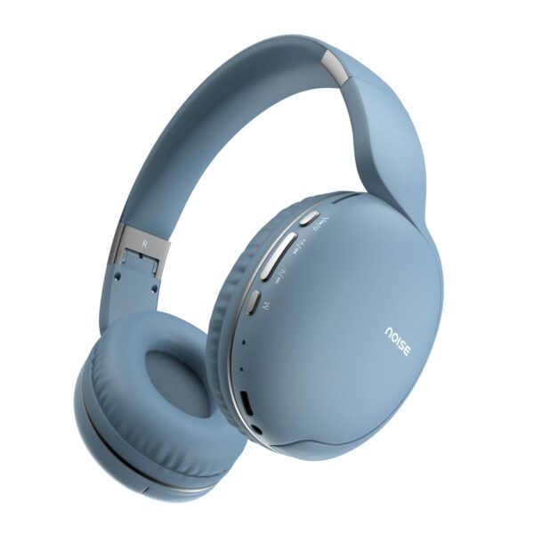 Noise Two Wireless On-Ear Headphones with 50 Hours Playtime, Low Latency(up to 40ms), 4 Play Modes, Dual Pairing, BT v5.3 (Serene Blue)