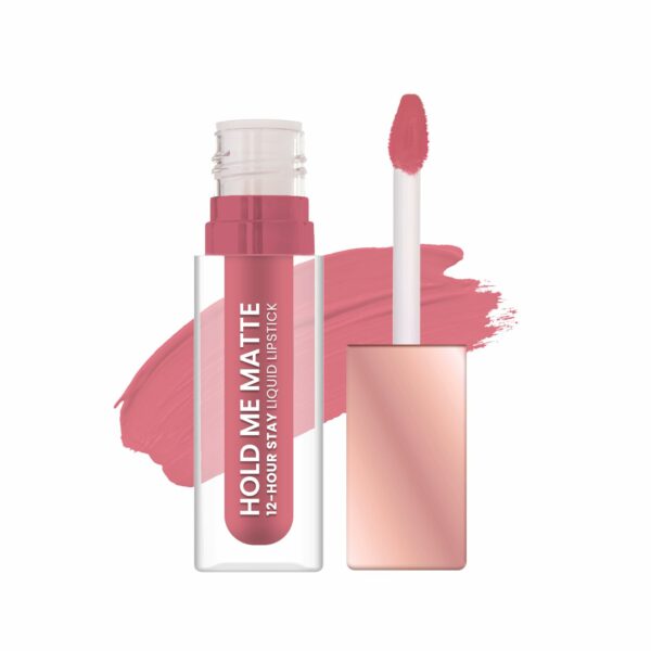 Swiss Beauty Hold Me Matte Liquid Lipstick | 12 Hours Stay | Non-Transfer Lipstick | Waterproof Lipstick with Intense Hydration| Shade - Squeeze Me Pink, 4.5ml