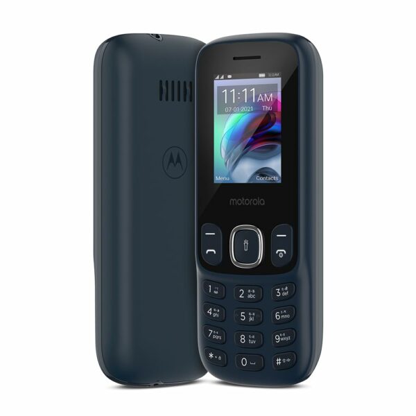 Motorola a10 Dual Sim keypad mobile with 1750 mAh Battery, Expandable Storage upto 32GB, Wireless FM with Recording | Dark Blue